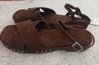 Sandalias Zara Marrones Talla 40