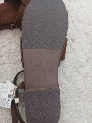 Sandalias Zara Marrones Talla 40