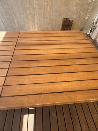 Mesa extensible madera terraza