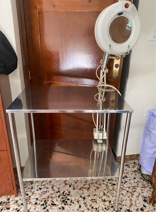 Mesa auxiliar acero inoxidable