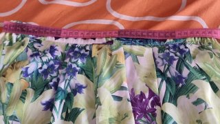 Falda Mango Estampada Flores Talla L