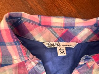 Camisa cuadros manga corta mujer Talla M