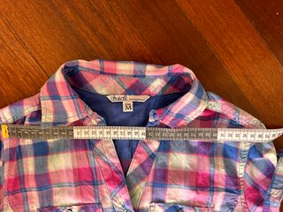 Camisa cuadros manga corta mujer Talla M