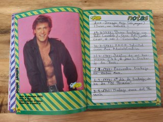 Libro personal de notas Super Pop años 80