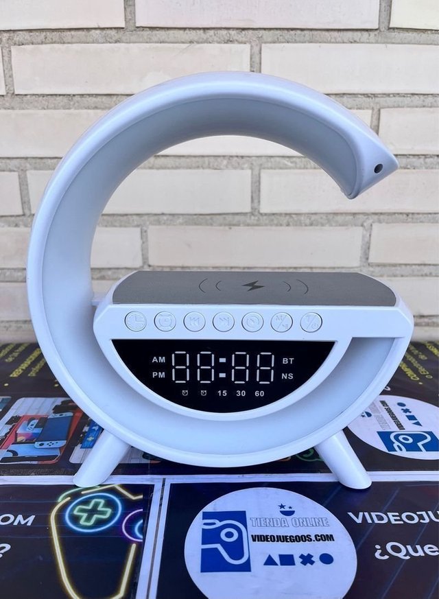 Lámpara LED con Cargador Inalámbrico