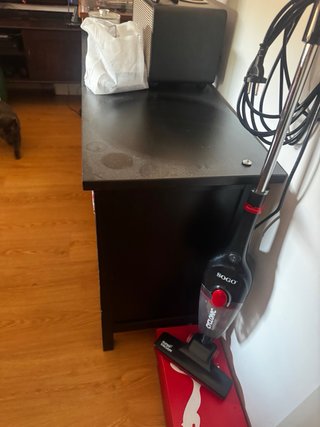 Mueble TV Salón Ikea Negro/Marrón