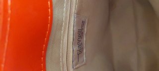 Bolso Gianelli, Piel Italiana Rojo y Blanco