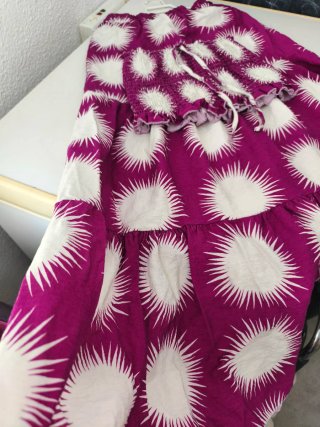 Conjunto falda y top estampado sol