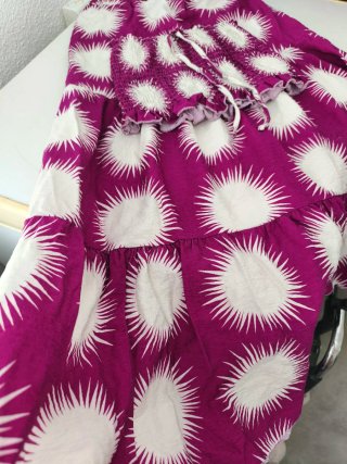 Conjunto falda y top estampado sol