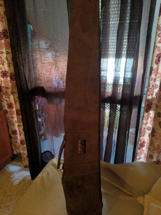 Funda de piel para escopeta de piel y borrego
