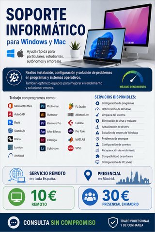 Informatico Remoto PC - Mac y Windows