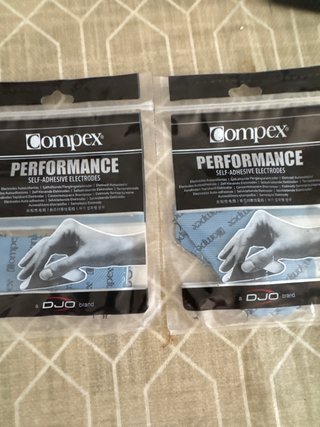 COMPEX 4 ELECTRODOS NUEVOS ORIGINAL RECTANGULAR