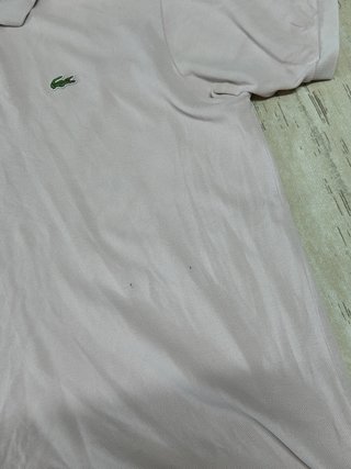 Lacoste Y2K Polo Shirt Pink Retro Classic Style