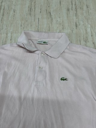 Lacoste Y2K Polo Shirt Pink Retro Classic Style