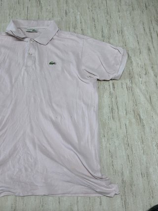 Lacoste Y2K Polo Shirt Pink Retro Classic Style