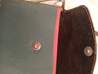 Bolso bandolera estampado leopardo y azul