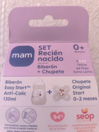 Canasta Mustela + Biberón Mam