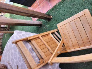 Sillas plegables de madera