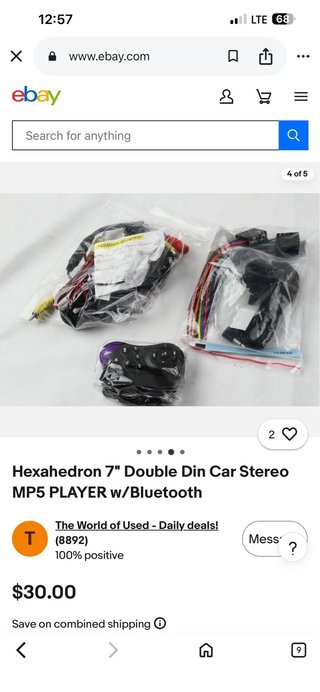 Radio Coche Doble Din 7 MP5 Bluetooth