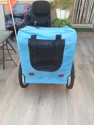 Remolque para bicicleta transportín perros
