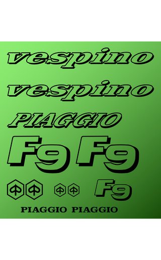 Pegatinas adhesivo para moto VESPINO F9 PIAGGIO