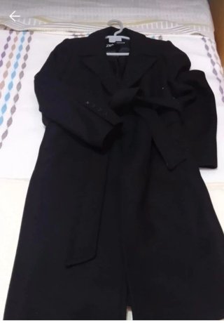 Cappotto lungo nero da donna