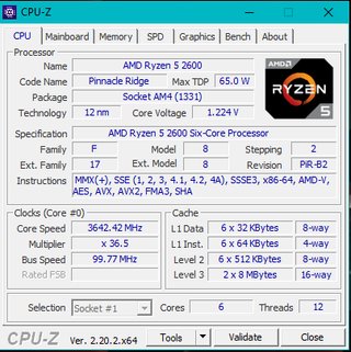 Procesador AMD Ryzen 5 2600