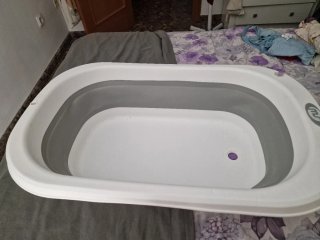 Bañera y Cambiador Bebé Plegable