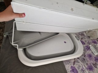 Bañera y Cambiador Bebé Plegable