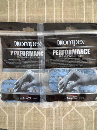 COMPEX 4 ELECTRODOS NUEBOS ORIGINAL RECTANGULAR _