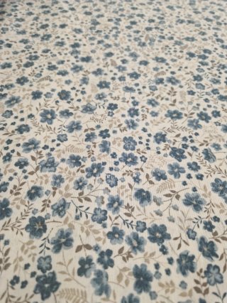 Retal loneta estampada flores 2m x 1.40m