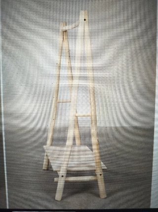 Perchero - burro para ropa de madera de teca