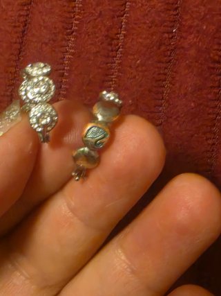 Pendientes aro color plata y circonitas