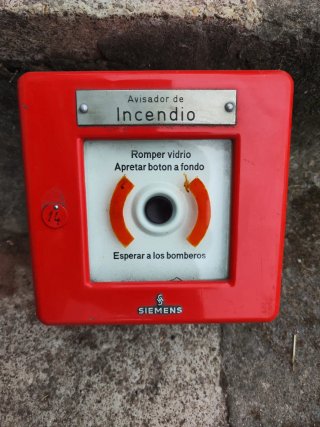Avisador de Incendio Siemens Antiguo