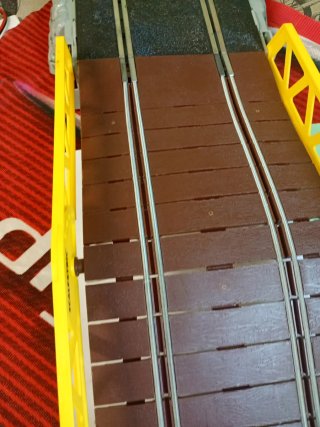 Scalextric Pista Cambio Rasante Badén Puente