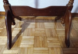 Espejo de pie ovalado madera 155 cm