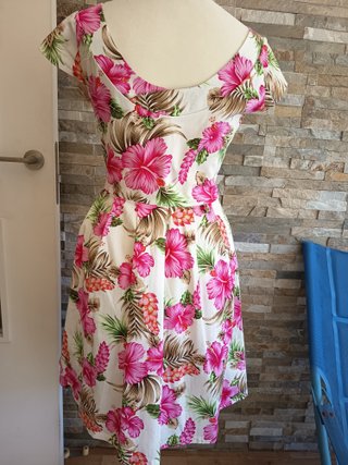 Vestido Hawaiano Vintage Estilo Retro