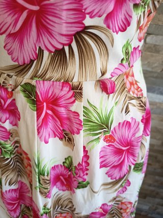 Vestido Hawaiano Vintage Estilo Retro