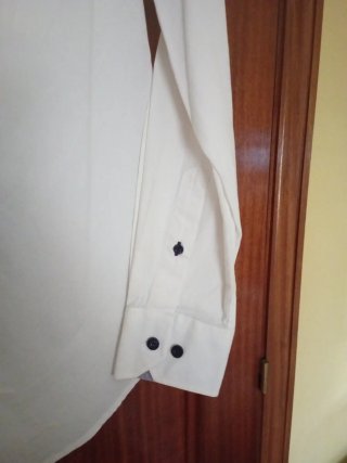 Camisa Studio Classics Blanca Caballero, talla M.