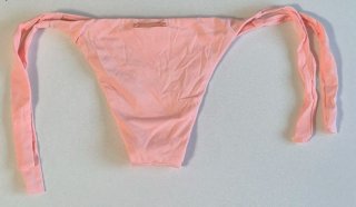 Bikini naranja pastel con lazos Calzedonia