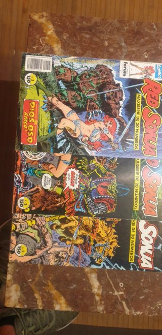Lote comic conan y red sonja