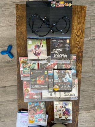 Consola Playstation 3 Negra + Juegos