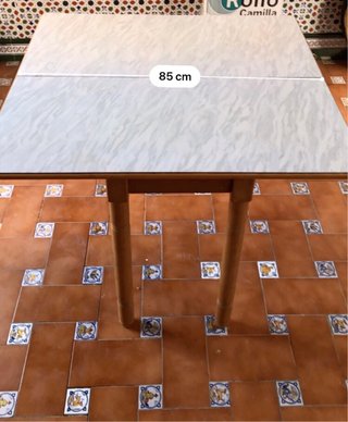 Mesa de cocina extensible madera.