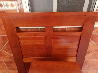 Cabecero 90cm y Mesita Noche Madera