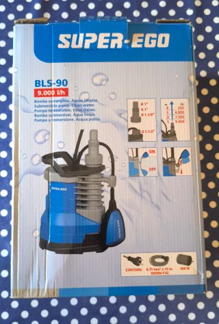Bomba de agua sumergible Super Ego BLS-90