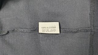 Polo manga larga hombre talla L negro Forestal