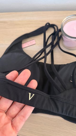 Top/Sujetador deportivo Victoria's Secret negro M