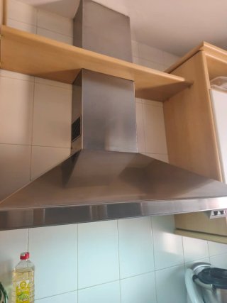 Cocina Completa Plata y Blanca