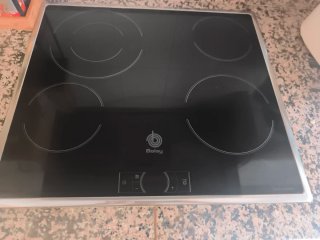 Cocina Completa Plata y Blanca