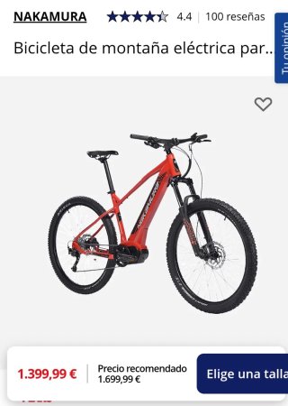 Bicicleta eléctrica Nakamura Summit 740